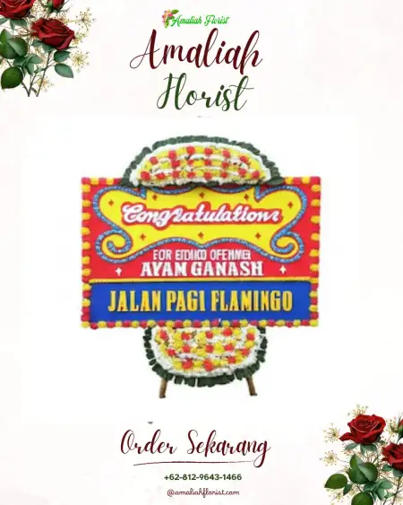 Sewa Papan Bunga Kastela